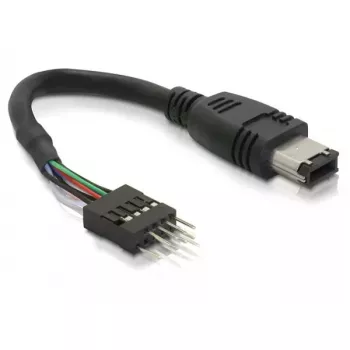 FireWire Cable DeLOCK 82379 0.016 m Black Male/Male