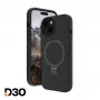 Protective cover dbramante1928 Iceland Ultra D3O MS Kick for iPhone 17e/16e/15/14/13, 6.1 inch (15.5 cm), Black