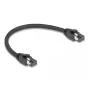DeLOCK RJ45 Network Cable Cat.8.1 S/FTP 25 cm 40 Gbps Black