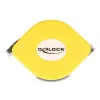 DeLOCK RJ45 Retractable Cable Cat.6A STP 1.5 m black yellow