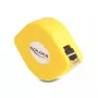 DeLOCK RJ45 Retractable Cable Cat.6A STP 1.5 m black yellow