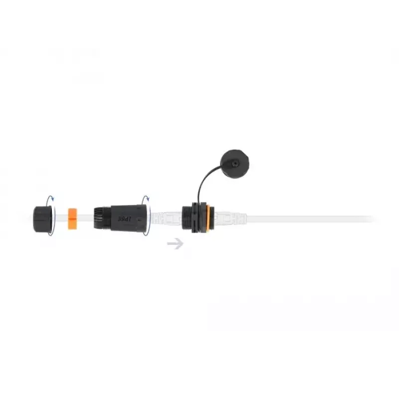 Wire Connector RJ-45/RJ-45 DeLOCK 86700 Black Orange