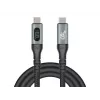 DeLOCK USB 40 Gbps Data and Fast Charging Coaxial Cable 1 m USB PD 3.1 240 W