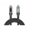 DeLOCK USB 40 Gbps Data and Fast Charging Coaxial Cable 1 m USB PD 3.1 240 W