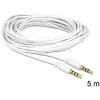 Audio Cable 3.5mm Male to Male DeLOCK 83443 5m White