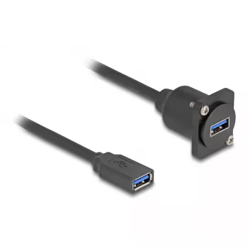 DeLOCK D-Type USB Cable Type-A female to Type-A female 5 Gbps 20 cm
