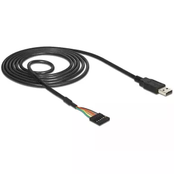 USB Cable DeLOCK 1.8m USB2.0-A/TTL 6-p Black