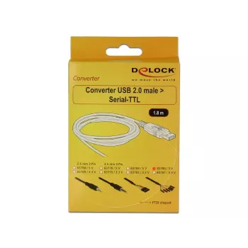 USB Cable DeLOCK 1.8m USB2.0-A/TTL 6-p Black