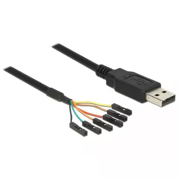 USB Cable DeLOCK 1.8m USB2.0-A/TTL 6-p Black