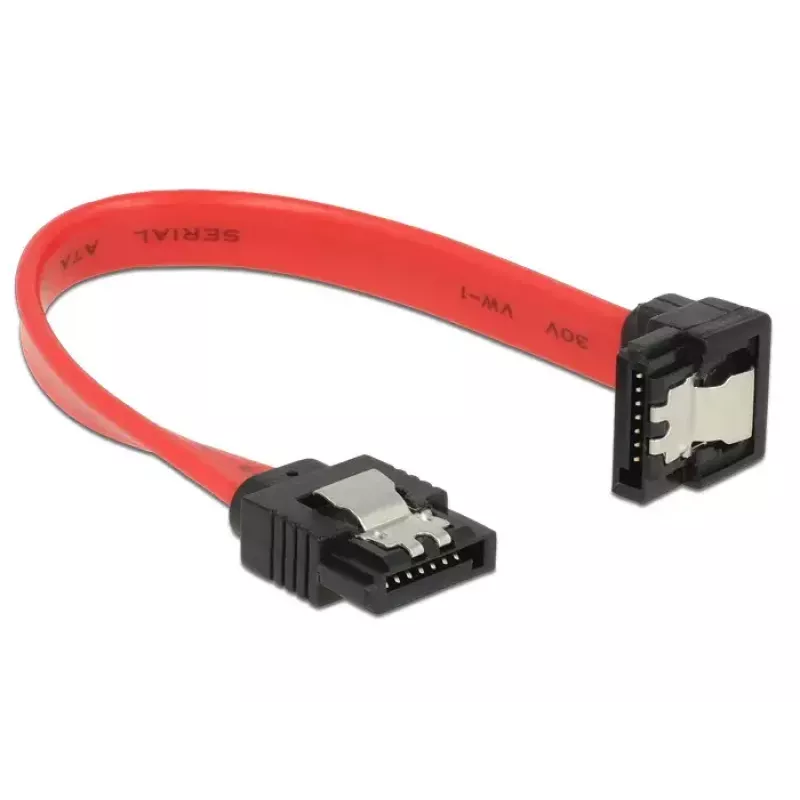 SATA cable DeLOCK 83976 0.1 m 7-pin Black Red