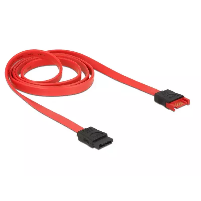 SATA cable DeLOCK 83956 1 m SATA 7-pin Black Red
