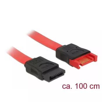 SATA cable DeLOCK 83956 1 m SATA 7-pin Black Red