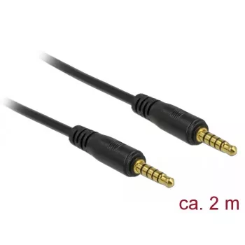 Audio cable DeLOCK 85697 2m 3.5mm Black