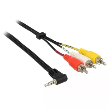 Audio cable DeLOCK 84724 1.5m 3.5mm 3 x RCA Black