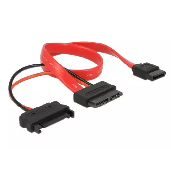 SATA Cable DeLOCK 0.3m Red