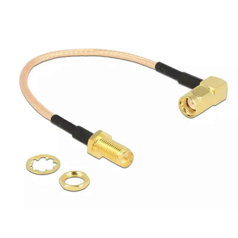 Coaxial Cable DeLOCK 0.16m 2xRP-SMA