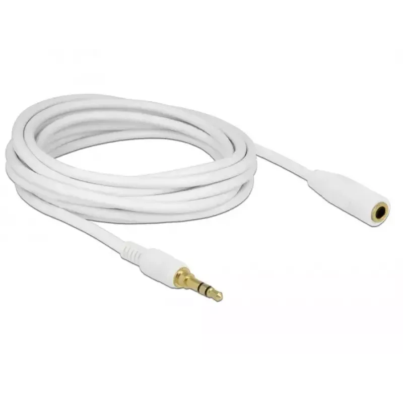 Audio Cable DeLOCK 85591 5m 3.5mm White