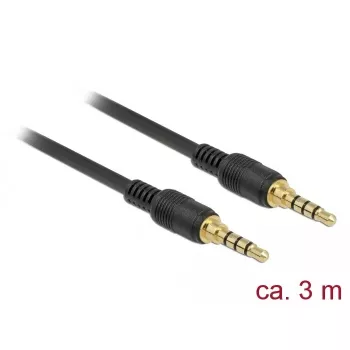 Audio Cable DeLOCK 85601 3m 3.5mm Black