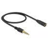 Audio Cable DeLOCK 85627 0.5m 3.5mm Black