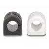 Cable holder DeLOCK 18404 self-closing self-adhesive 3 pieces black white