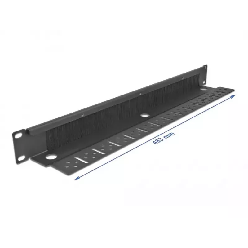 Cable management panel DeLOCK 19 inch Cable Management Brush Strip black