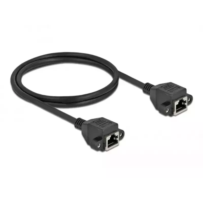 Network Cable DeLOCK Cat.6A RJ45 to RJ45 1m Black