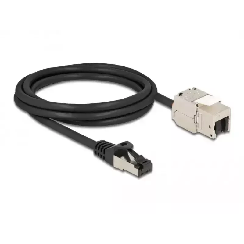 Cable RJ45 plug to Keystone Module RJ45 jack DeLOCK 87028