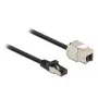 Cable RJ45 plug to Keystone Module RJ45 jack DeLOCK 87028