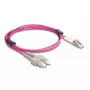 DeLOCK Fiber Optical Cable LC Duplex to SC Duplex OM4 2m