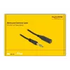 Stereo Jack Extension Cable DeLOCK 86767 6.35mm 5m Black