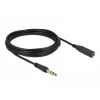 Stereo Jack Extension Cable DeLOCK 86767 6.35mm 5m Black