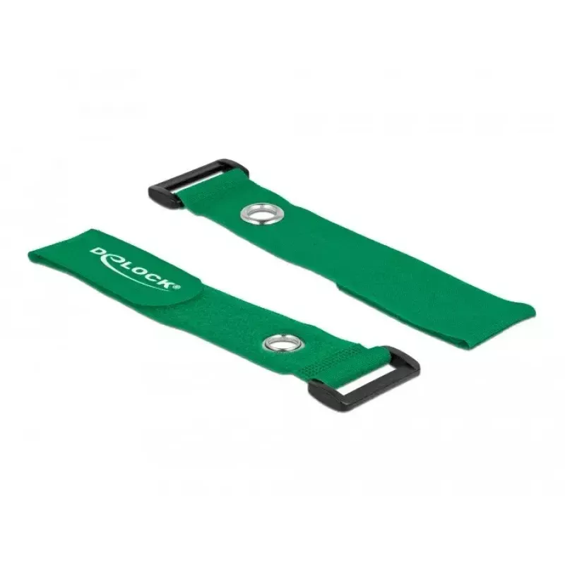 Hook & loop cable tie DeLOCK 19553 Green 280mm 3 pcs