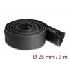 DeLOCK Cable sleeve neoprene flexible with zip 3 m x 100 mm black