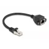 DeLOCK RJ50 Extension Cable male to female S/FTP 0.25 m black
