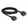 DeLOCK RJ50 Extension Cable female to female S/FTP 5 m black