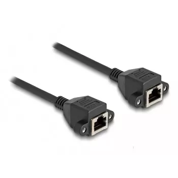 DeLOCK RJ50 Extension Cable female to female S/FTP 5 m black