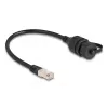 DeLOCK Cable RJ50 male to RJ50 female IP67 waterproof 20 cm