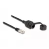 DeLOCK Cable RJ50 male to RJ50 female IP67 waterproof 20 cm