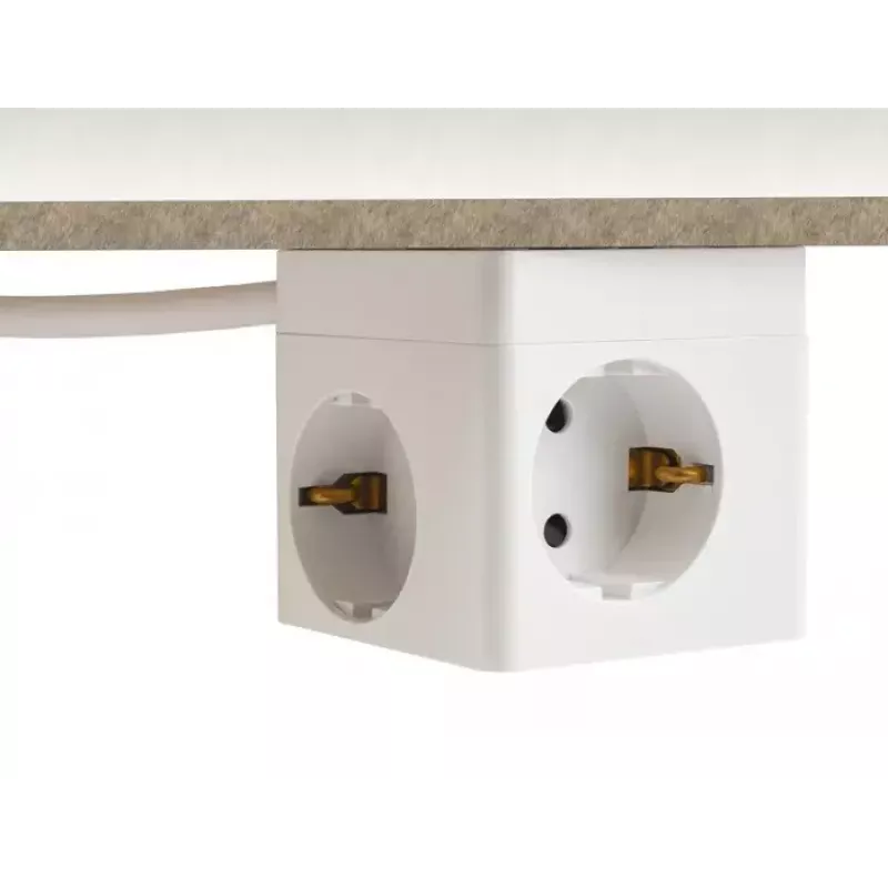 DeLOCK 11497 Socket-Outlet CEE 7/3 + USB White 250V 16A