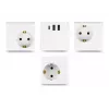 DeLOCK 11497 Socket-Outlet CEE 7/3 + USB White 250V 16A