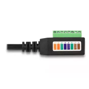 DeLOCK RJ45 Cable Cat.5e jack to Terminal Block Adapter 21.5 cm