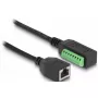 DeLOCK RJ45 Cable Cat.5e jack to Terminal Block Adapter 21.5 cm