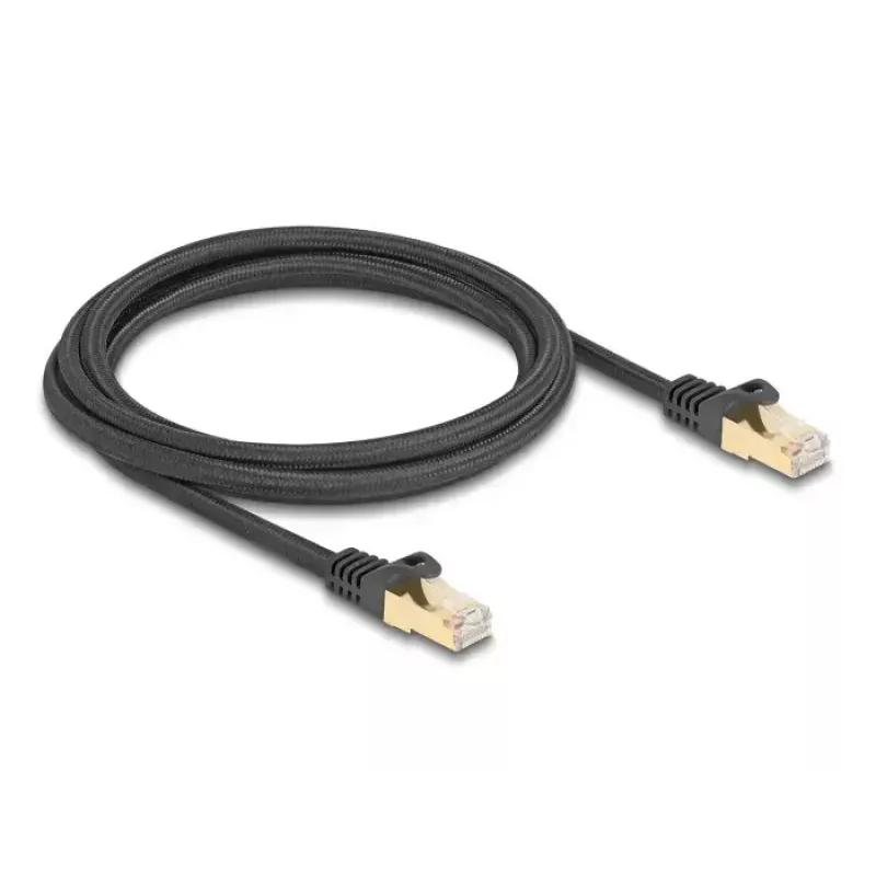 Network Cable DeLOCK RJ45 80318 plug to plug Cat.6A 2m black