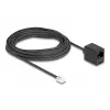 DeLOCK Telephone Cable RJ11 plug to RJ45 jack black 10 m