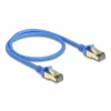 DeLOCK RJ45 Network Cable Cat.8.1 F/FTP Slim 0.5 m blue