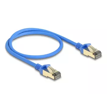 DeLOCK RJ45 Network Cable Cat.8.1 F/FTP Slim 0.5 m blue