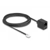 DeLOCK Telephone Cable RJ11 plug to RJ45 jack black 3 m