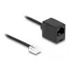 DeLOCK Telephone Cable RJ11 plug to RJ45 jack black 3 m