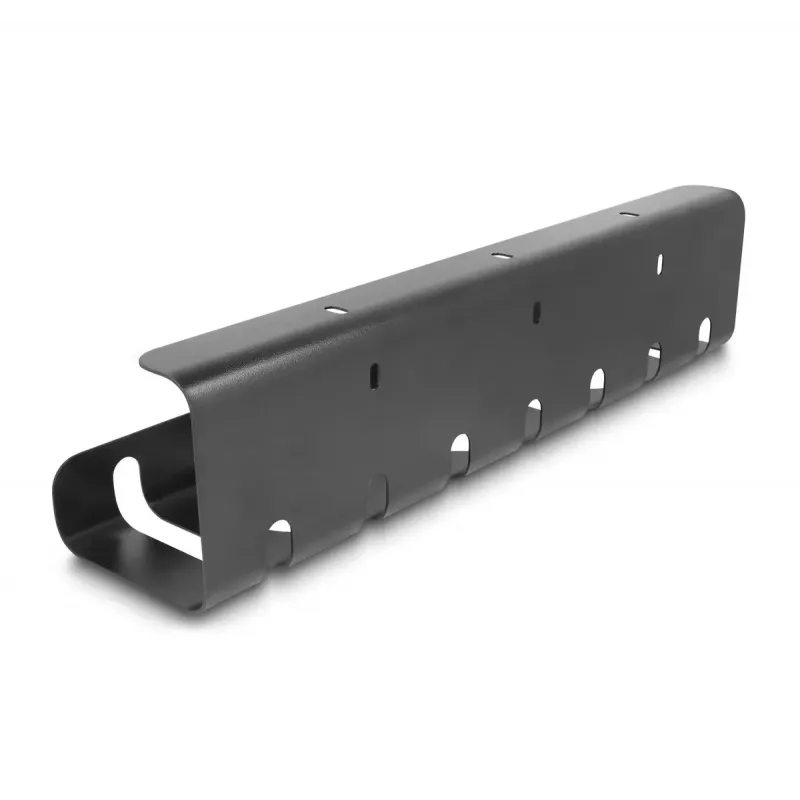 Cable holder DeLOCK 88031 under-table mounting black 2 pcs set