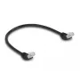 Network Cable DeLOCK RJ45 Cat.6A 45° angled 0.5m black